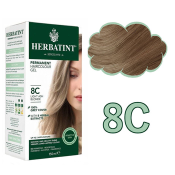Herbatint Dye 8C Light Ash Blonde 150 ml