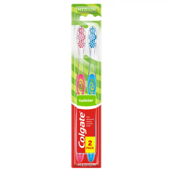 Colgate Twister Toothbrush Medium 2 Pieces