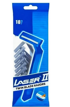 Laser II Twin Blade Razors Maszynka jednorazowa do golenia 10 szt