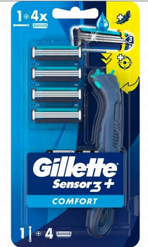 Gillette Sensor 3 + Comfort+4 Wkłady