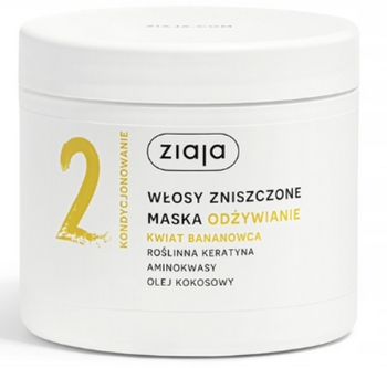 Ziaja Włosy roślinne Maska do włosów Kwiat Bananowca 350 ml