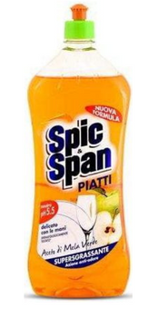 Spic Span Piatti Aceto Geschirrspülmittel mit Apfelweinessig 1000 ml