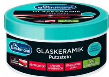 Dr Beckmann Glaskeramik Putzstein Paste for cleaning induction and ceramic hobs 250 g