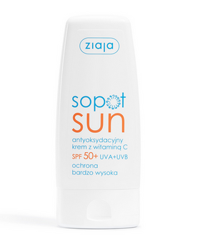 Ziaja Sopot Sun Antyoksydacyjny Krem z Witaminą C SPF 50+ UVA + UVB ochrona bardzo wysoka 50ml