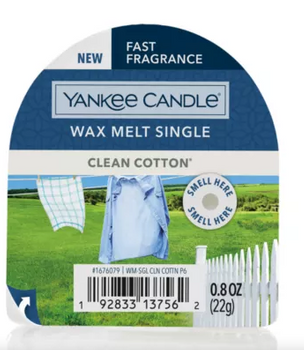 Yankee Candle Clean Cotton wosk 22g