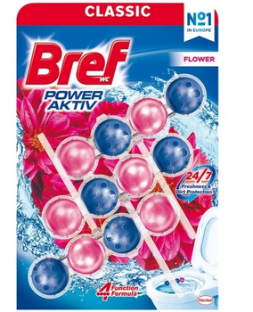 Bref Power Aktiv Blume 3 x 50 g WC-Halterung