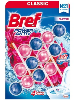 Bref Power Aktiv Flower 3 x 50 g WC Suspender