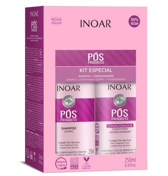 INOAR DUO Pos Progress Shampoo 250 ml + Balsamo 250 ml