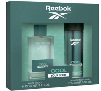Reebok Cool Your Body  Męski Zestaw Upominkowy Dezodorant 150 ml + Woda Toaletowa 100 ml