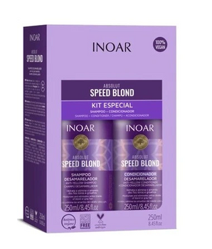 INOAR DUO Speed ​​Blond Shampoo 250 ml + Conditioner 250 ml