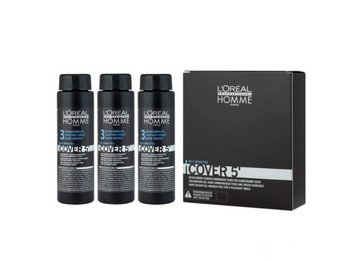 Loreal Homme Cover 5 toning hair dye 3 Dark Brown 3x50 ml