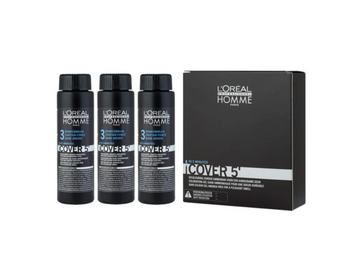 Loreal Homme Cover 5 tonisierende Haarfarbe 3 Dunkelbraun 3x50 ml