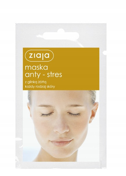 Ziaja Mask with yellow clay Anti-stress kaolin 7 ml