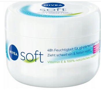 Nivea Soft Krem intensywnie nawilżający delikatny do ciała i rąk 375 ml