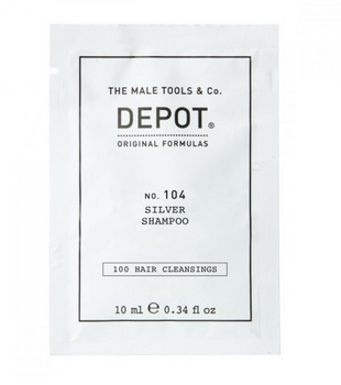 Depot NO.104 Silver Shampoo per capelli grigi, bianchi o decolorati 10 ml