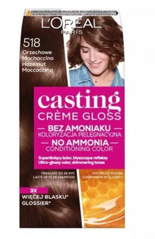 L'Oreal Paris Casting Creme Gloss Haarfarbe 518 Walnuss Mochaccino