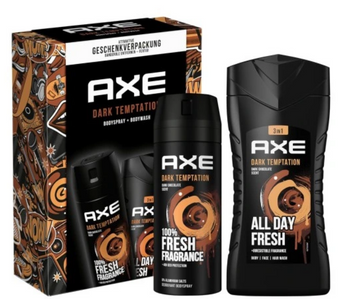 AxeDark Temptation Men's gift set Deo spray 150 ml + Gel 250 ml