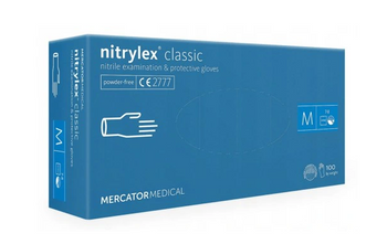 Mercator Nitrylex Classic Mănuși de unică folosință din nitril M 100 buc Albastru