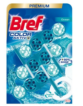 Bref Color Ocean Turquoise Water 3 x 50 g Vas de toaletă