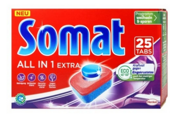 Somat All-in-1 Extra tablete de spălat vase 25 buc