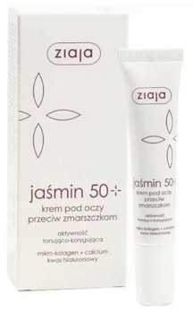 Ziaja Jaśmin Krem pod oczy przeciwzmarszczkowy 50+  15 ml