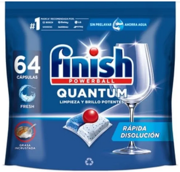 Finish Powerball Quantum Regular Kapsułki do zmywarki 64 szt