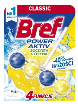 Bref Power Aktiv WC Fragrance Cube Lemon 50 g