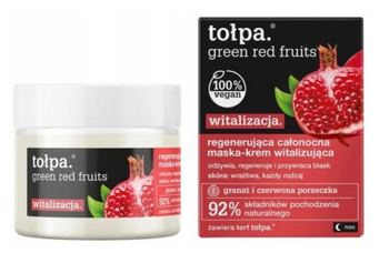 TOŁPA Geen Red Fruits Regenerating All Night Vitalizing Mask 50 ml