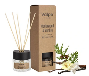 Bispol Diffuser Scent Sticks Cedarwood &amp; Vanilla 50 ml