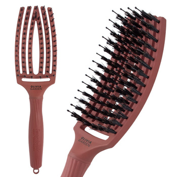 Olivia Garden 62 Finger Brush Medium Ciocolata