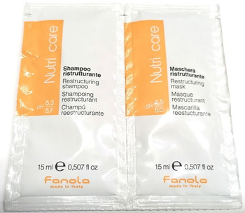 Fanola Nutri Care Próbka Szampon 15ml+Maska 15ml