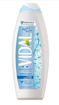Vidal Shower Gel with Micellar Water 600 ml Hydra Pure