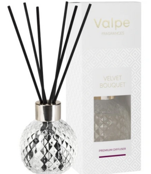 Bispol Diffuser Fragrance sticks in crystal glass 100 ml Velvet bouquet