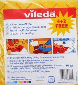 Pânză multifuncțională Vileda 4 + 2 buc