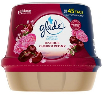 Glade Bad Gel Lufterfrischer Kirsche und Pfingstrose 180 g