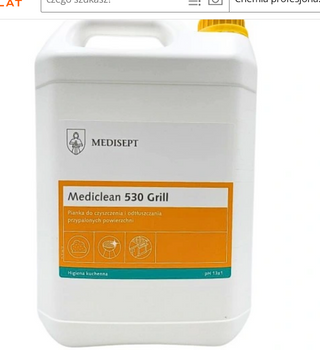 Mediclean 530 Grill 5 L - Pianka do czyszczenia i odtłuszczania przypalonych powierzchni Medisept