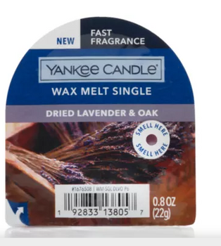 Yankee Candle Classic Wax Dried Lavender &amp; Oak 22g