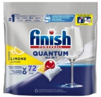 Finish Powerball Quantum Capsule de spălat vase Lemon 72 buc