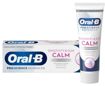 Oral-B Advanced Sensitivity &amp; Gum Calm Whiten Toothpaste 75 ml
