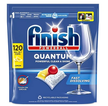 Finish Powerball Quantum ALLIN1 Lemon Dishwasher capsules 120 pcs