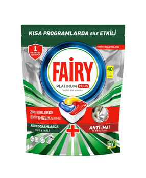 Fairy Platinum Plus Spülmaschinenkapseln 40 Stück.