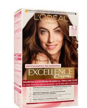 L'Oreal Paris Excellence Creme Hair Colour 4.3 Golden Brown