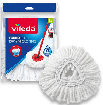 Vileda Turbo Classic Easy Wring &amp; Clean Reîncărcare mop rotativ