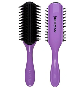 Spazzola per capelli Denman D4 viola africano a 9 file