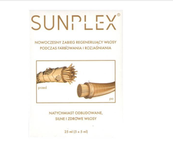 Sunplex - Trattamento rigenerante per capelli 5 x 5 ml