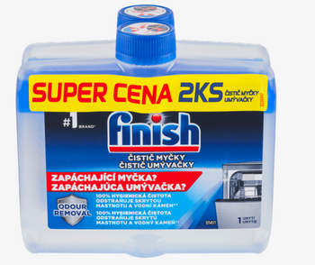 Finish Cleaner pentru mașina de spălat vase Duopack 2x 250 ml Regular