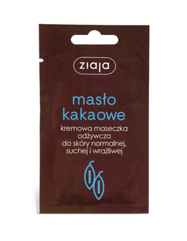 Mască nutritivă cremoasă cu unt de cacao Ziaja pentru piele normală, uscată și sensibilă 7g