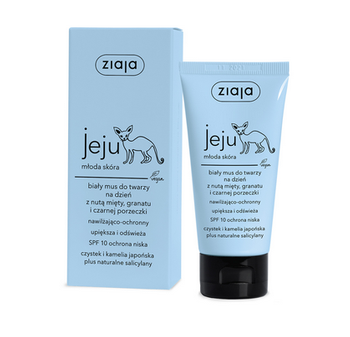 Ziaja Jeju White Mousse de față pentru ziua SPF 10 cu protecție scăzută 50 ml